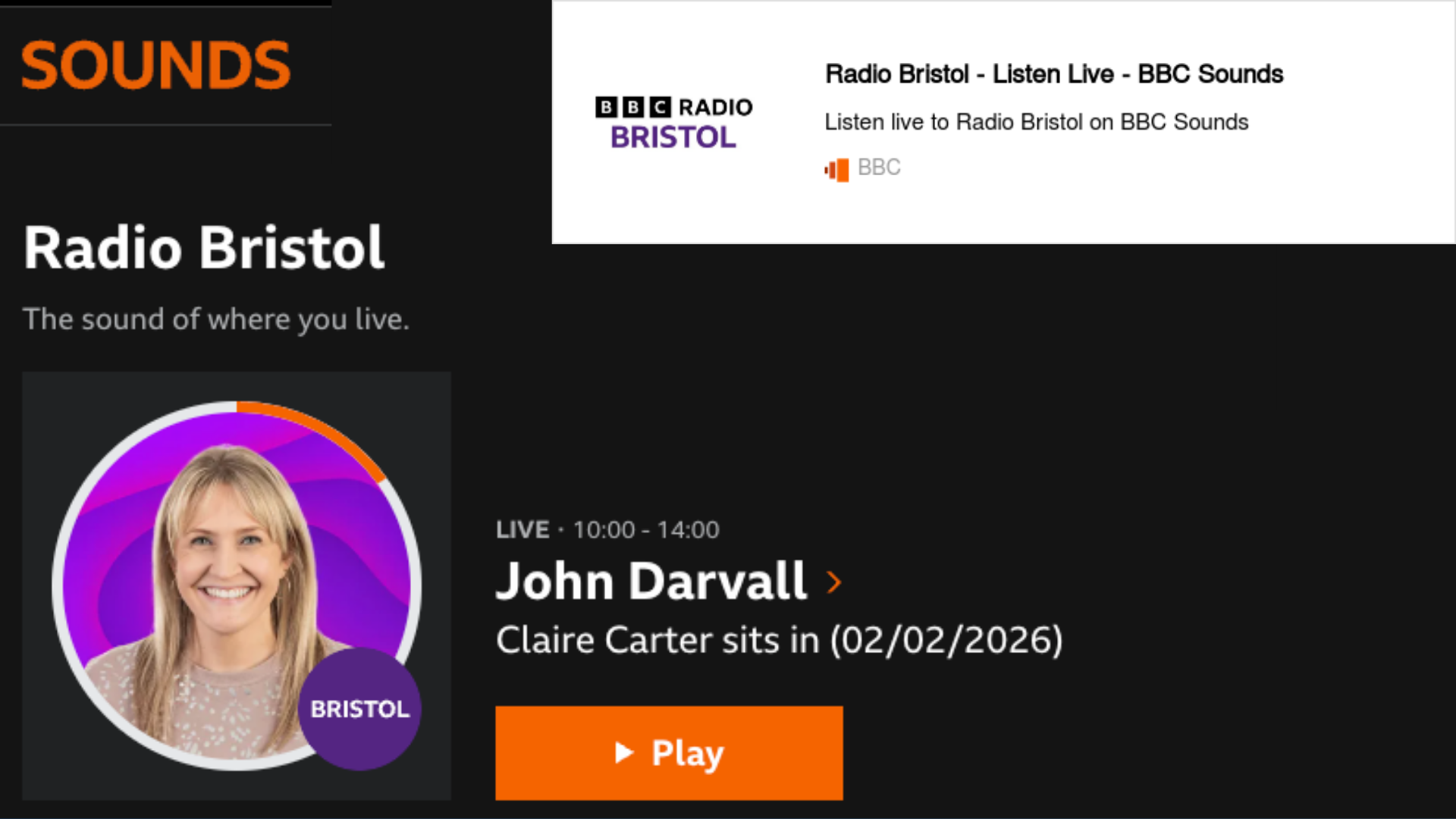 BBC Radio Bristol — MindEar interview, 2 February 2026